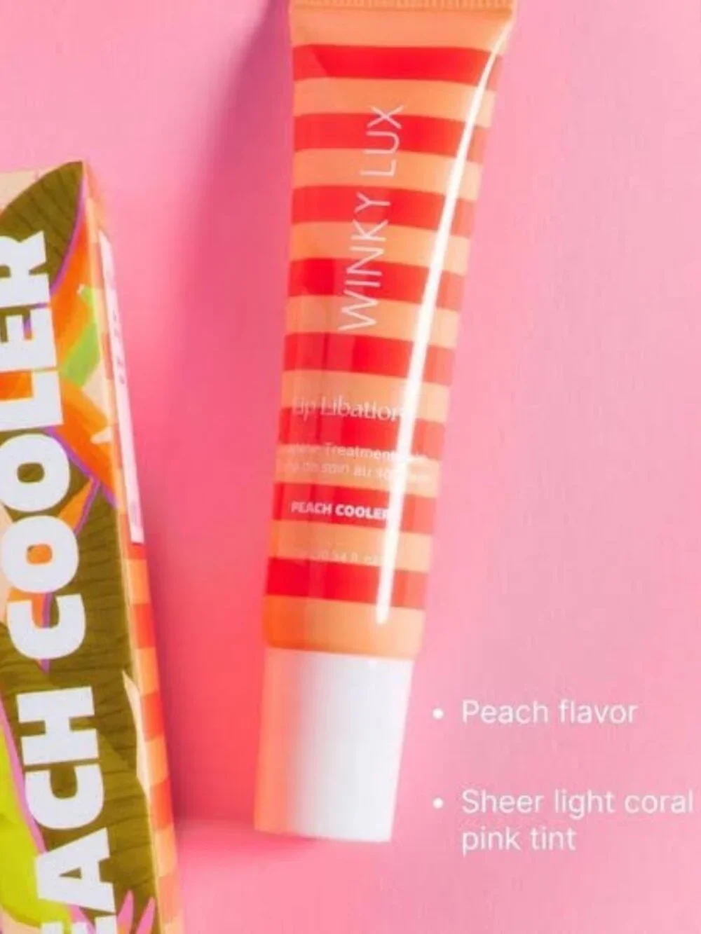 Winky Lux Lip Libations in Peach Cooler